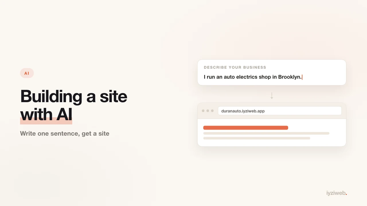 Building a website with AI: what happens in those 5 minutes?