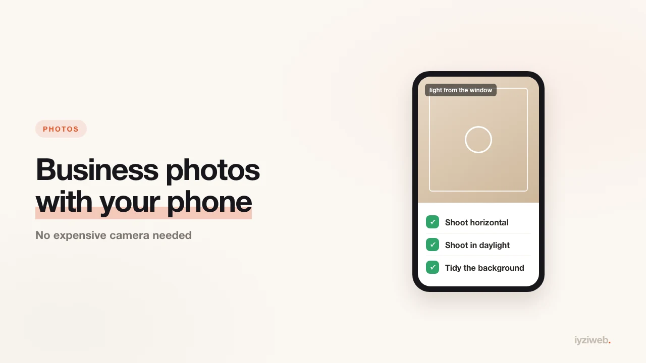 How to take business photos with your phone: 9 rules