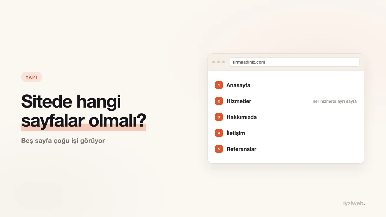 İşletme sitesinde hangi sayfalar olmalı? Zorunlu ve gereksiz olanlar