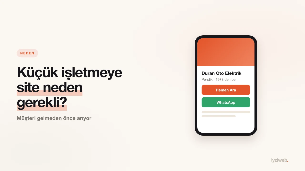 Küçük işletmenin web sitesi neden hâlâ yok?