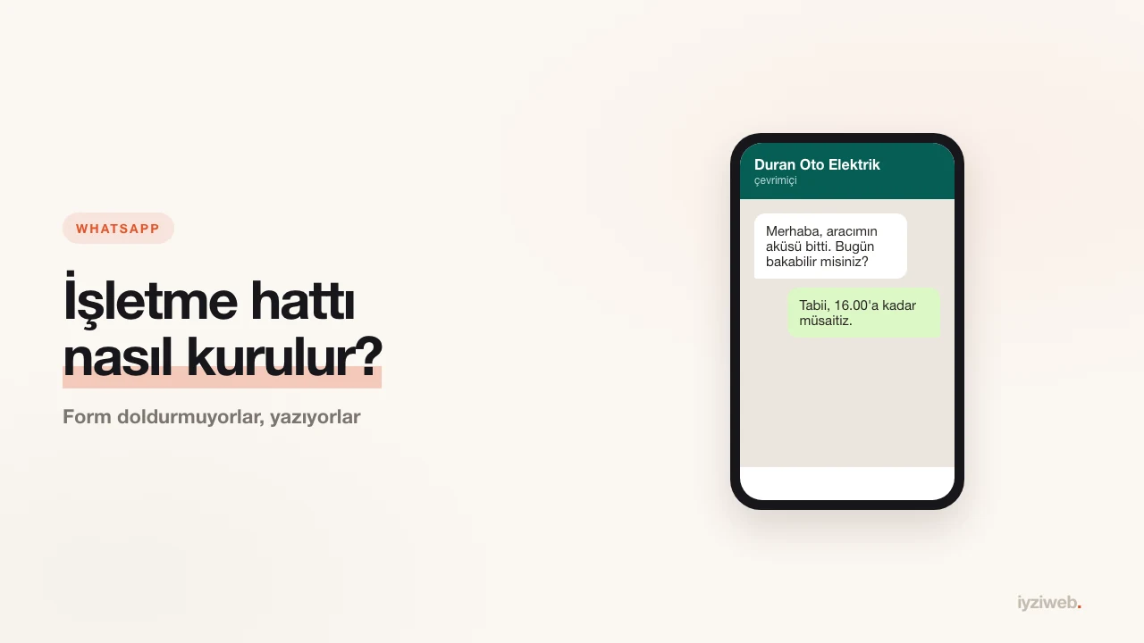 WhatsApp işletme hattı kurma ve siteye bağlama