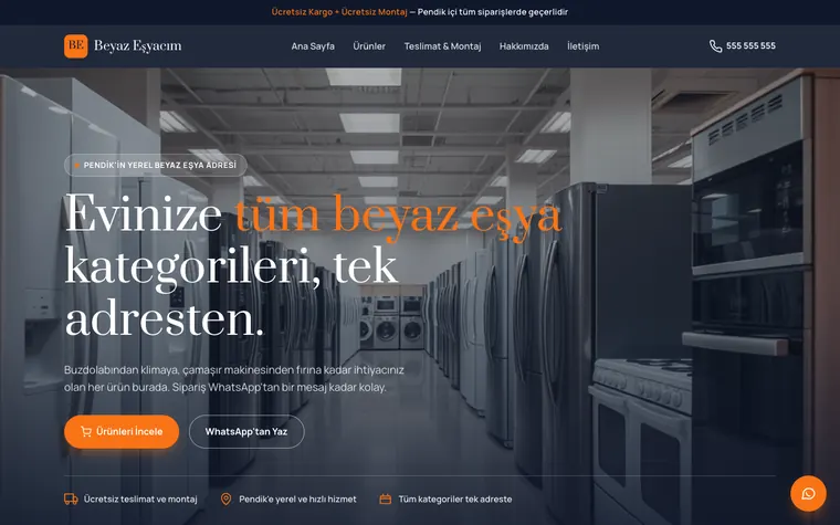 Beyaz Eşyacım web sitesi