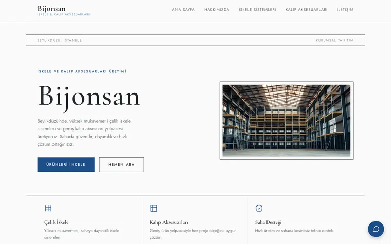 Bijonsan — İyziWeb ile kurulmuş web sitesi sitesi